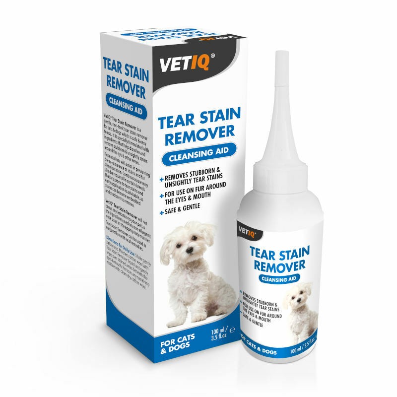 VetIQ Tear Stain Remover do usuwania przebarwień 100m