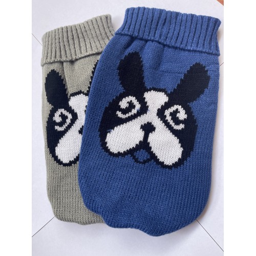 UBRANKO SWETEREK BULDOŻEK PIES KOT CIEPŁY ZIMA  ROZMIAR 8