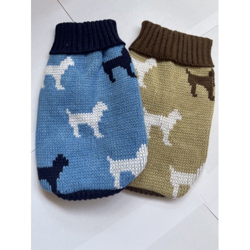 UBRANKO SWETEREK PIESKI PIES KOT CIEPŁY ZIMA ROZMIAR 6 XXS