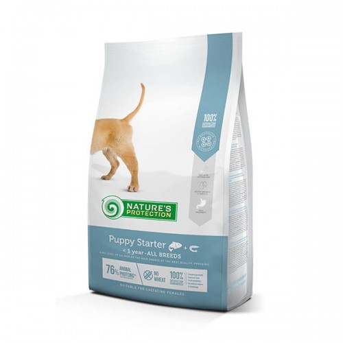 NATURES PROTECTION PUPPY STARTER SALMON ŁOSOŚ SUCHA KARMA DLA SZCZENIAKÓW