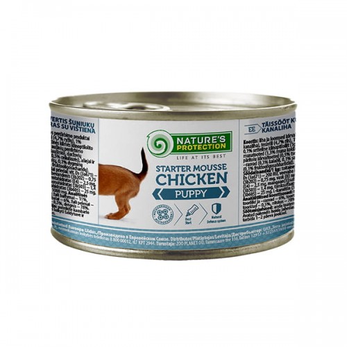Nature`s Protection Puppy Starter Mousse Chicken 200 g- karma dla szczeniaków w postaci musu