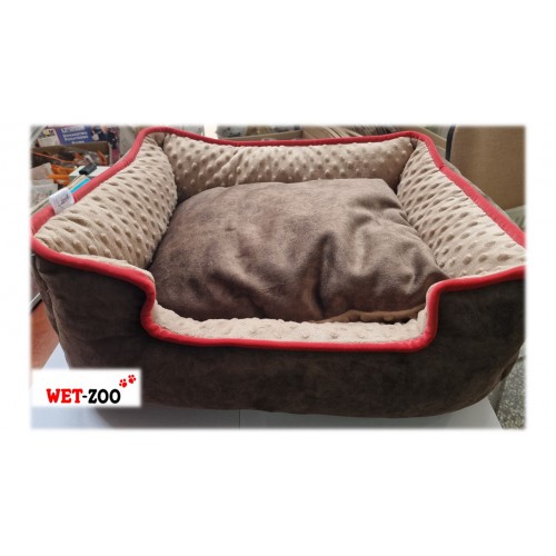 Legowisko dla psa w zestawie z poduszką- dwukolorowe