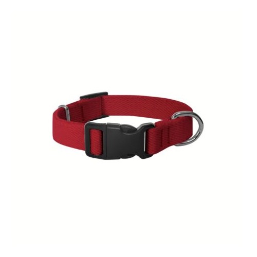OBROŻA DLA PSA REGULOWANA MATERIAŁOWA CZERWONA