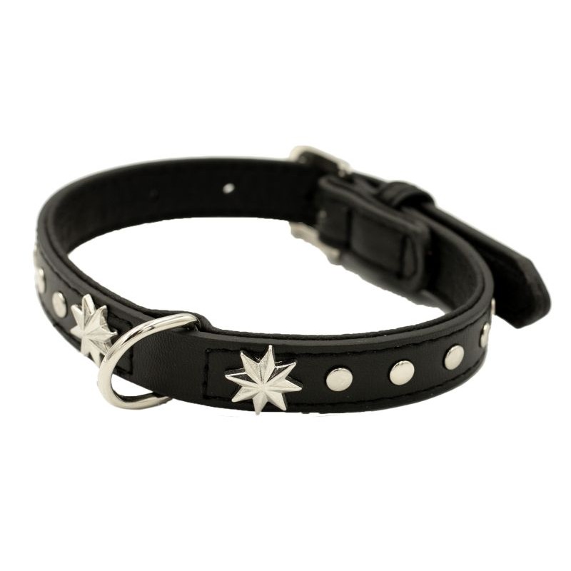 Obroża ozdobna dla psa- czarna