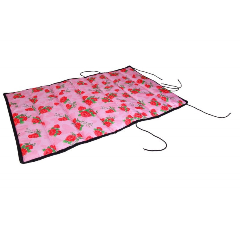 Mata dla psa- róże 90x60cm