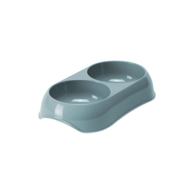 Miska podwójna 2x200ml -jasnoniebieska