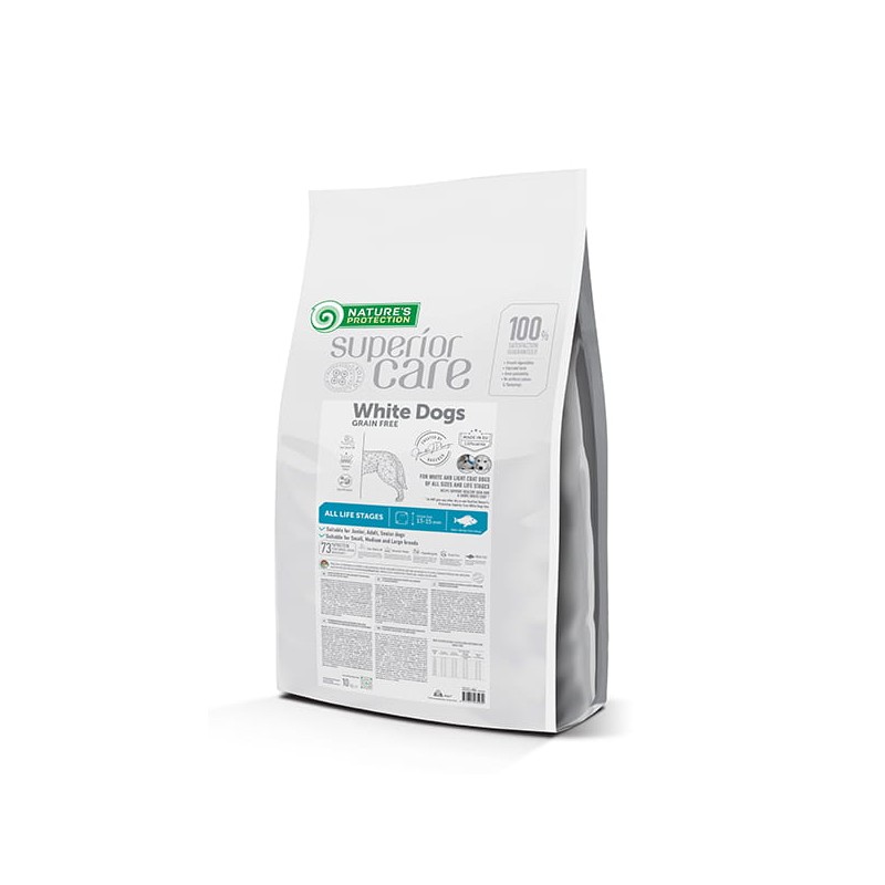 Nature's Protection Superior Care White Dogs White Fish Grain Free All Sizes 4kg