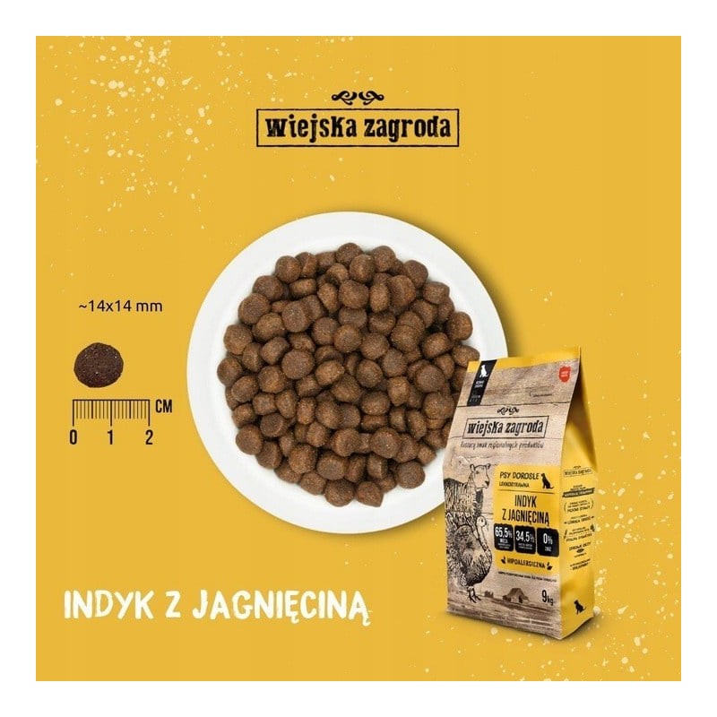 WIEJSKA ZAGRODA JAGNIĘCINA Z INDYKIEM 9 KG