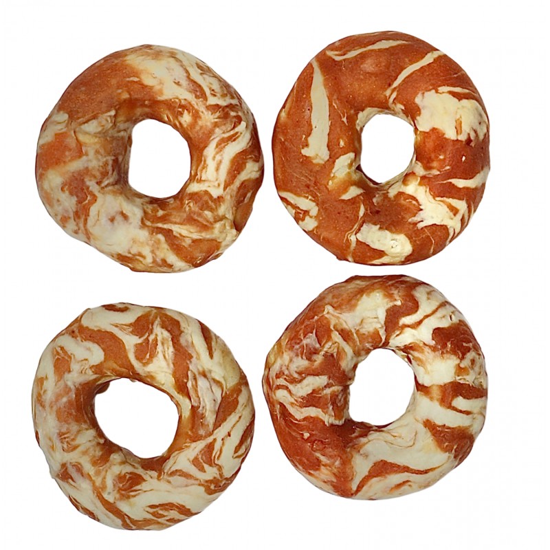 Krążki wołowe owinięte łososiem i dorszem 11 cm - 4 szt