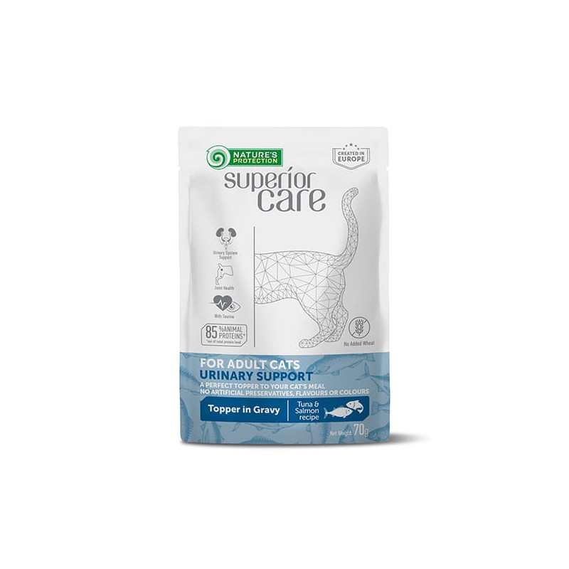 NATURES PROTECTION SUPERIOR CARE ADULT CAT URINARY MOKRA KARMA DLA KOTA UKŁAD MOCZOWY SASZETKA 70G