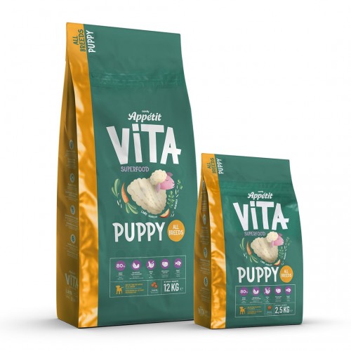 COMFY APPETIT VITA PUPPY LAMB 2/12KG KARMA SUCHA DLA SZCZENIAKÓW