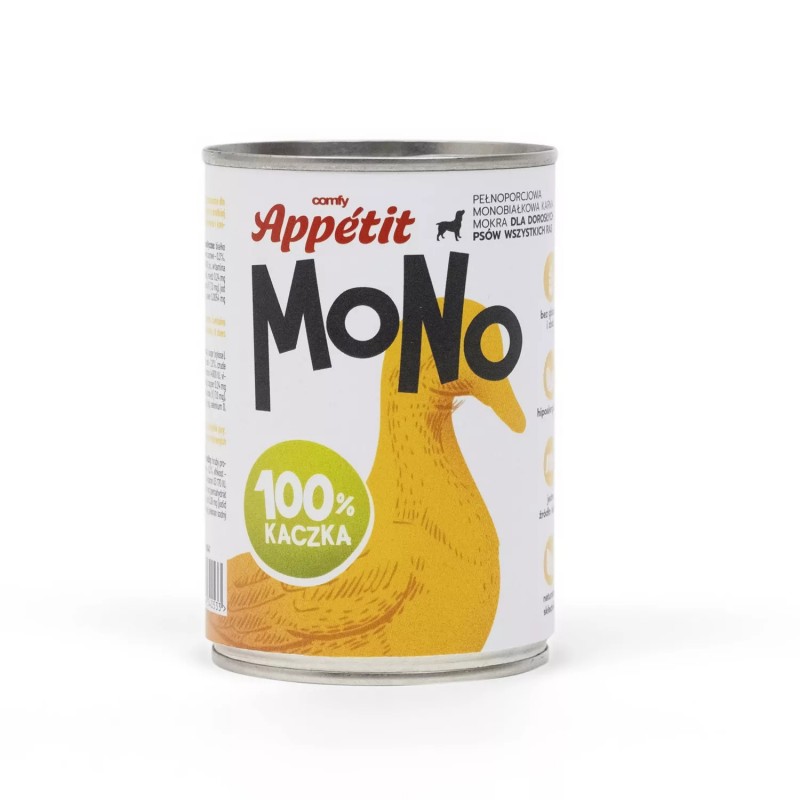 MONOPROTEINOWA MOKRA KARMA DLA DOROSŁEGO PSA PUSZKA 400G