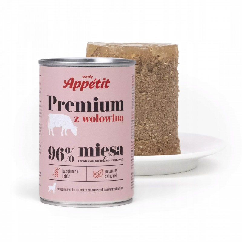 COMFY APPETIT PREMIUM KARMA MOKRA DLA DOROSŁYCH PSÓW PUSZKA 400G