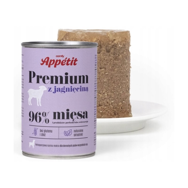 COMFY APPETIT PREMIUM KARMA MOKRA DLA DOROSŁYCH PSÓW PUSZKA 400G