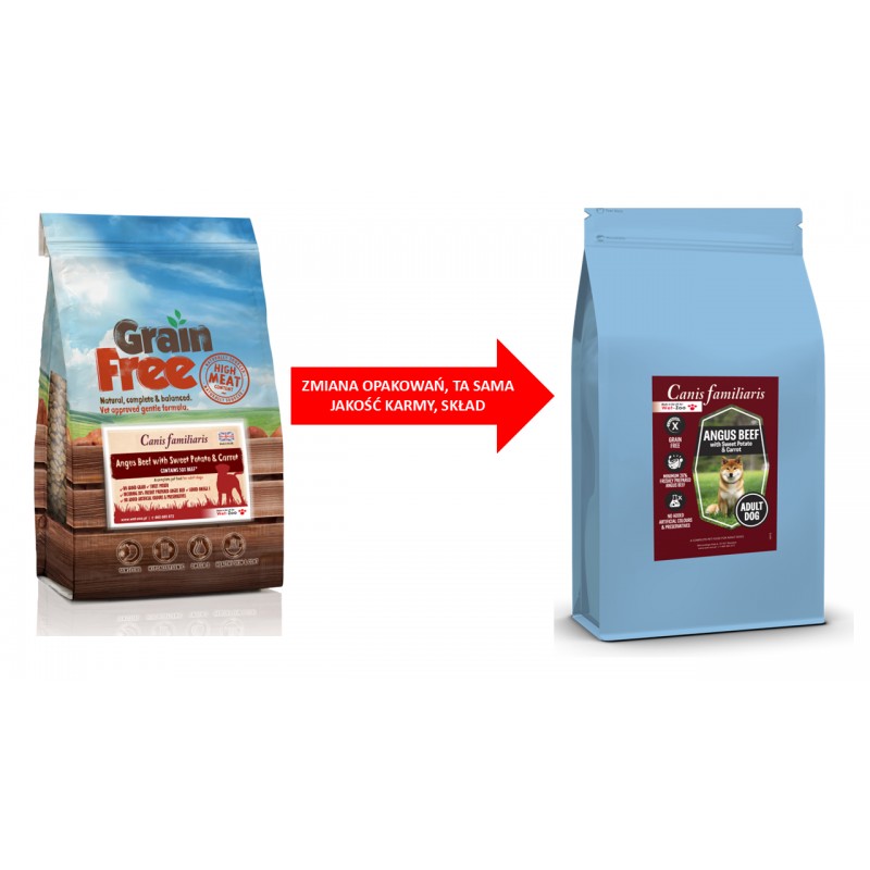 Grain Free Wołowina z batatami i marchewką 12kg
