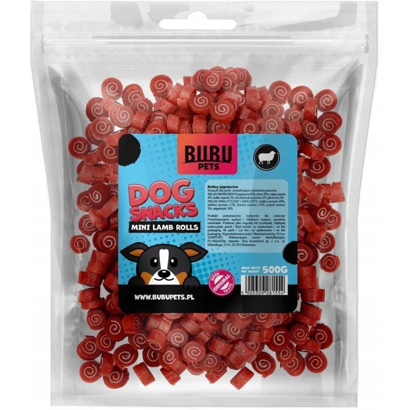 ROLLSY ZWIJANE KRÓLIK DORSZ DLA PSA MIĘKKIE PRZYSMAKI NAGRODA 500G