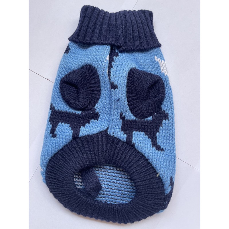 Sweterek/Ubranko dla psa w pieski- długość całkowita 35cm- rozmiar 12