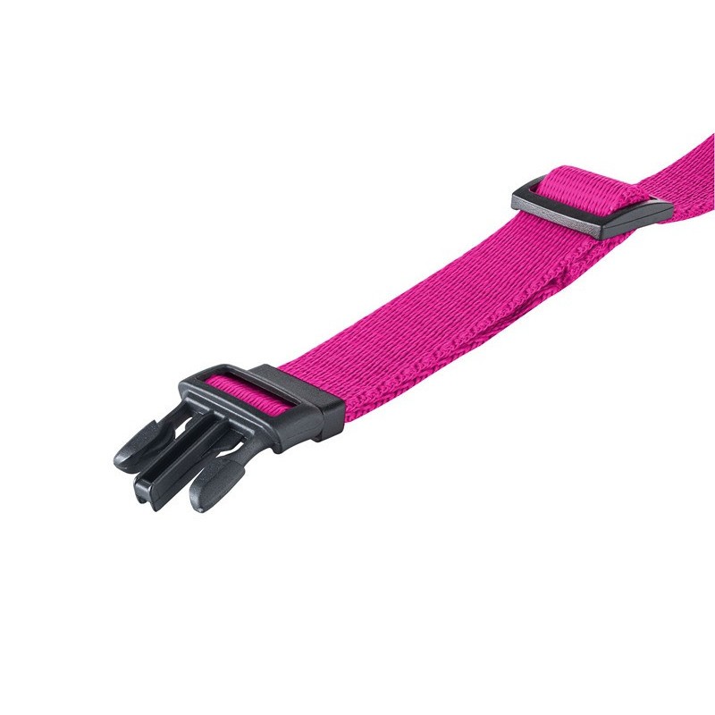 OBROŻA DLA PSA GŁADKA REGULOWANA 10-33CM FUKSJA