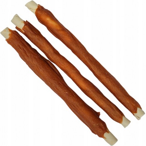 PAŁKA WOŁOWA OWINIĘTA MIĘSEM 3 SZTUKI 28CM NAGRODA GRYZAK