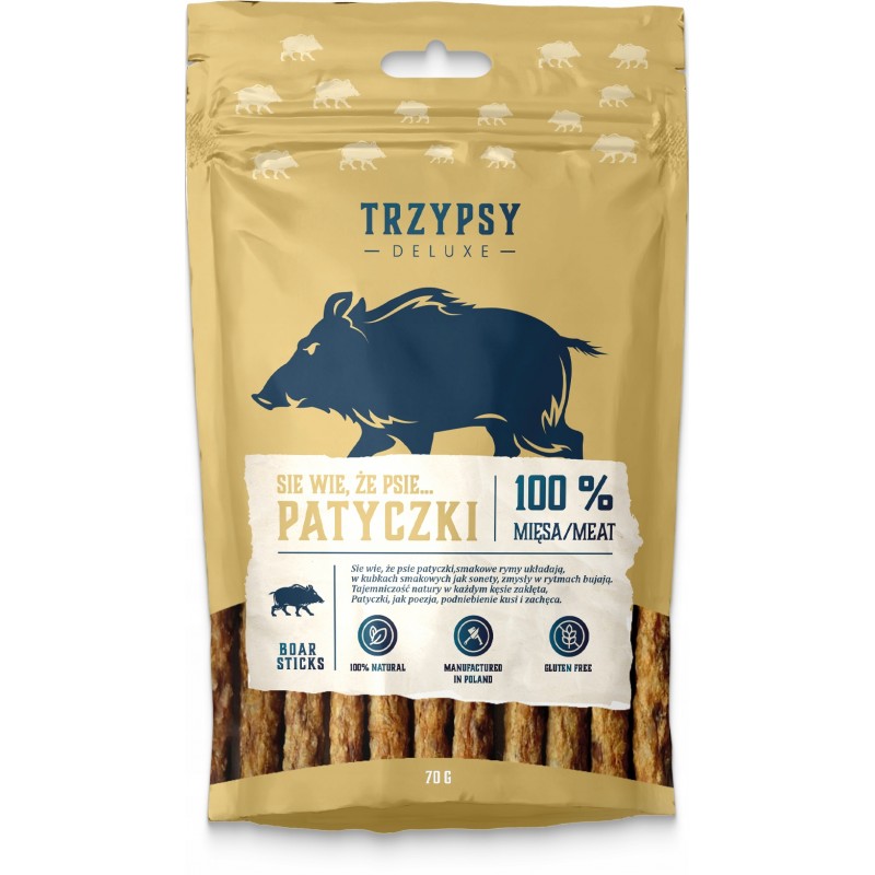 PRZYSMAK DLA PSA PATYCZKI 100% MIĘSA BEZ GLUTENU 70G