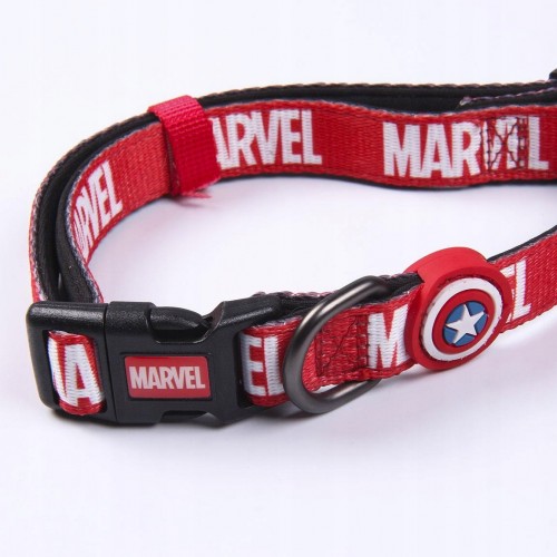 OBROŻA DLA PSA Z MOTYWEM MARVEL CZERWONA M-L