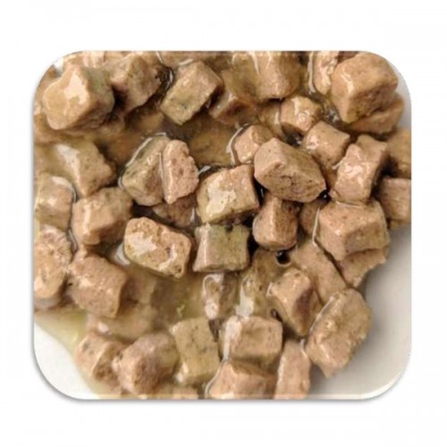 NATURES PROTECTION MOKRA KARMA DLA PSÓW KURCZAK&amp;ŁOSOŚ SKÓRA SIERŚĆ SASZETKA 85G