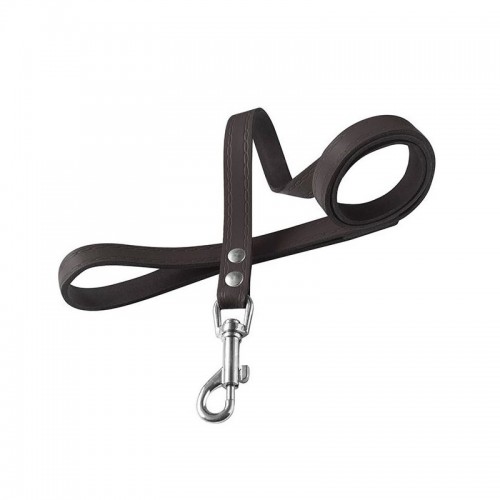 SMYCZ SKÓRZANA DLA PSA BRĄZOWA DŁUGOŚĆ 120CM SZEROKOŚĆ 25MM