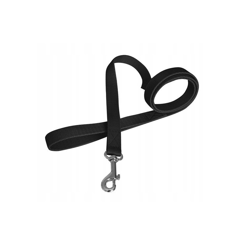 SMYCZ GŁADKA PROSTA DLA PSA TRADYCYJNA CZARNA DŁUGOŚĆ 1,30M