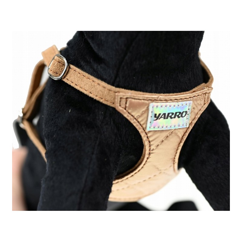 SZELKI DLA PSA Z REGULACJĄ ROZMIAR XS 2-5KG GLAMOUR ZŁOTE LUB SREBRNE ELEGANCKIE