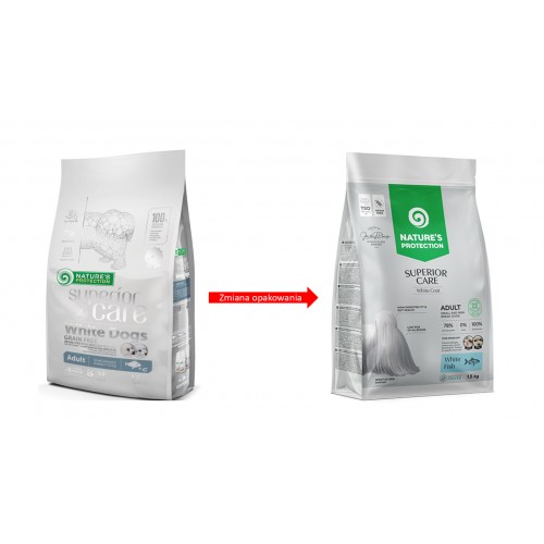 Nature's Protection WHITE Dogs Superior Care Grain free Biała sierść