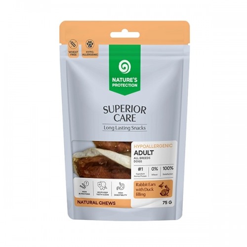 SUSZONE USZY KRÓLICZE Z KACZKĄ NATURE"S PROTECTION SUPERIOR CARE 75 G.