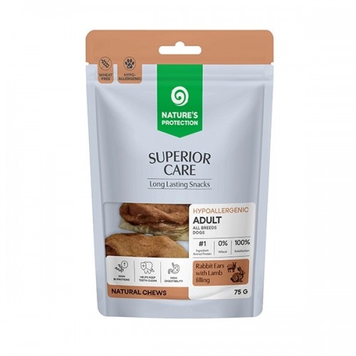 USZY KRÓŁICZE Z JAGNIĘCINA 75 G NATURES PROTECTION