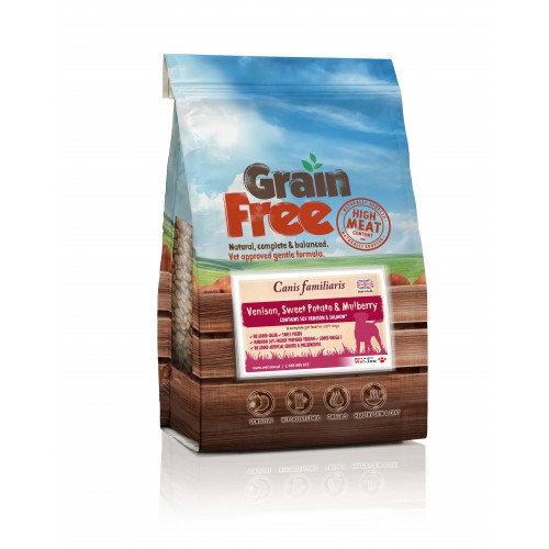 Grain Free - Karma dla psów dziczyzną z batatami i morwą 12 kg